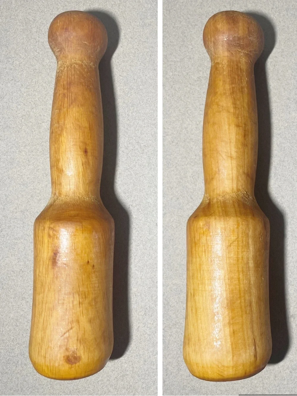 VINTAGE Hand Carved Wooden Mortar & Pestle Spain Spices Herbs Grinder Wood 2 pc.